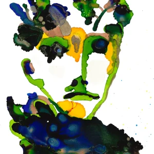Mixed Feelings and Validation – abstract alcohol ink painting by Moojan Azar on Yupo paper