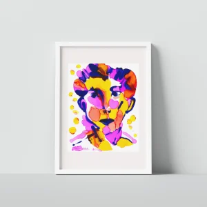 Mixed Feelings and the Hidden Truth – abstract alcohol ink painting by Moojan Azar on Yupo paper